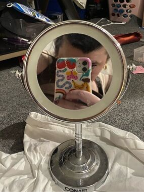 Conair Double-Sided Silver Vanity Mirror